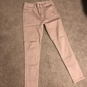 American Eagle High Rise Jegging Blush Jeans